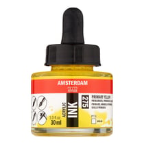 Flacon encre acrylique Acrylic Ink Amsterdam 30ml jaune primaire