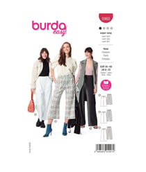 Patron Burda 5960 - Pantalon ultra pratique avec coupe droite taille n°FR 36-50