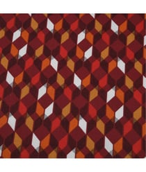 Tssu coton enduit Kouba Rouge