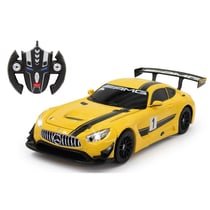 Mercedes - AMG GT3 transformable 1:14 jaune 2,4GHz transformable - Jamara