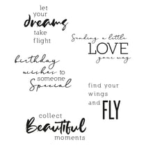 Tampons transparents textes 3- Sizzix