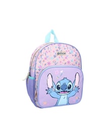 mybagstory – Sac à Dos Enfant Stitch Fleurs Violet & Rose – 29 cm