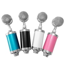 Microphone Condensateur Avec Fil Pour Enregistrement Maison PC Portable 3.5mm Rose YONIS