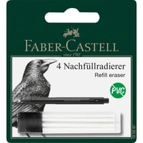 Lot de 4 recharges pour stylo gomme - Diamètre 2,5mm - Faber-Castell