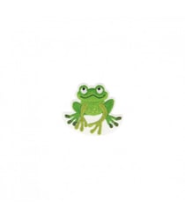 Ecussons Thermocollant Jolis Animaux 4 X 4,5 cm - Mediac Grenouille Vert