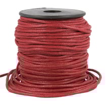 Bobine 35m cordelière aspect cuir 2mm marron