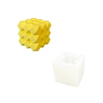 Moule en silicone 6cm x 6cm - Cube facetté