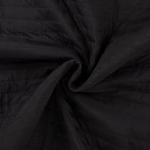 Tissu Coupe-Vent Matelassé uni Noir - Au mètre