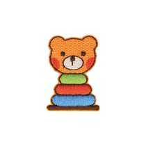 Ecusson thermocollant jouet ourson 3x4cm