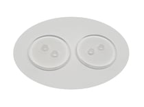 20 boutons acrylique transparent rond 10 mm 2 trous - création couture diy