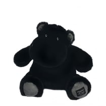 Peluche Hippopotame HIP'STAR Noir - 25 cm