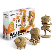 Cartonic® Sculpture-Puzzle 3D carton - Trio Ballerina, Cappuccina & Friends