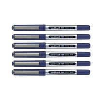 6 stylos roller bleu Uni Ball EYE pointe fine 0,5mm
