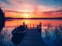 Kit diamond painting Coucher de soleil 2 - 30 x 40 cm