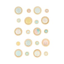 Bouton à coller Bois époxy Scandisweet 20 pièces