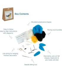Kit Feutrine Mésange Bleue 8x10 cm - Trimits 27 Mésange bleue