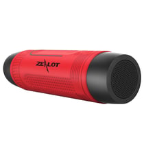 Enceinte Bluetooth Waterproof Multifonctionnelle Pour Smartphones Avec Batterie 4000mAh Et Lampe Torche Rouge YONIS