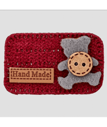 Accessoire Rectangle Teddy, HandMade 45mm - Prym 50 rouge foncé