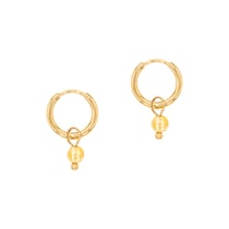 Boucles d'oreilles créoles Serena en pierres Citrine