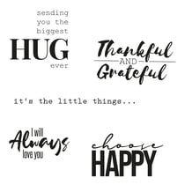 Tampons transparents textes 7- Sizzix