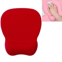 Tapis De Souris Confortable En Mousse Mémoire Avec Base Antidérapante Rose Rouge YONIS