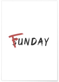 Affiche Funday | A3 : 29,7x42cm