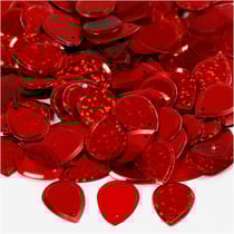 Sequins, goutte de pluie, dim. 14x19 mm, rouge, 50 gr/ 1 Pq.