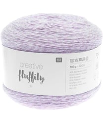 Coton à tricoter Creative FLUFFILY - 150 GR - Rico Design 17 Violet Lilas Clair