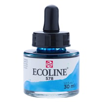 Encre aquarelle Ecoline 30ml 578 Bleu de céleste Royal Talens
