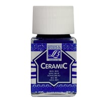 Peinture pour céramique - Bleu roi - Lefranc Bourgeois - Flacon de 50ml