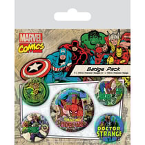 Marvel Comics pack 5 badges Spider-Man