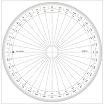 Graphoplex - Rapporteur cercle entier degrés Ø 25 cm