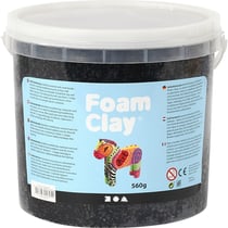 Pâte à modeler autodurcissante Foam Clay - Noir - 560 g