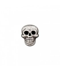Carte de 2 boutons Tête de mort 18mm - Prym Gris