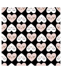 Tissu coton chouchou de 150 cm de largeur 0 Noir vendu par 50 cm