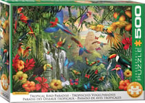 Puzzle 500 pièces - Paradis des Oiseaux Tropicaux - Eurographics