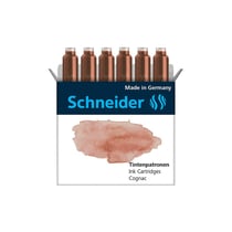 Lot de 6 cartouches d'encre pastel - Cognac - Schneider
