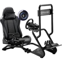 Simulateur de conduite - GTPLAYER - Siège complet - Haut-parleurs 3D - Support écran - Volant et levier réglables