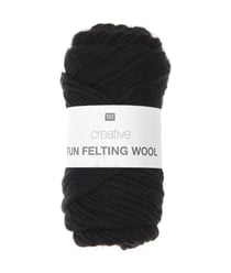 Laine à feutrer créative CREATIVE FUN FELTING WOOL - Rico design 10 Noir