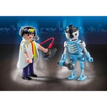 Playmobil city action 6844 inventeur et robot