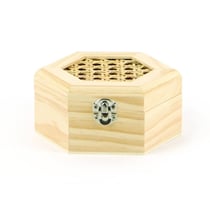 Graine Créative - Boite Cannage Hexagonale en Bois 16,5 cm
