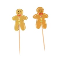 Cupcake Toppers Bonshommes Pain d'Epices (x12)