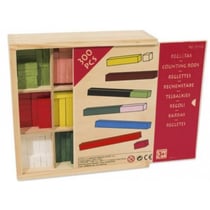 Coffret 300 reglettes de calcul cuisenaire - goula - 51106 - jeu educatif en bois