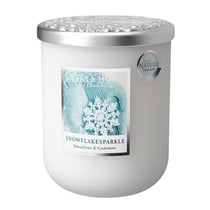 Grande bougie à la cire de soja flocons givrés