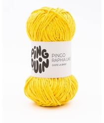 Découvrez le Fil Pingo Raphia Like de Pingouin : Un Must-Have pour Vos Projets de Décoration et d'Accessoires Soleil Jaune