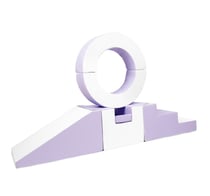 Ensemble de 7 blocs cerceau blanc lilas - Velinda - Bleu