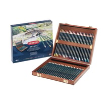 COFFRET BOIS 2 TIROIRS 48 CRAY COFFRET BOIS 2 TIROIRS 48 CRAYONS DE COU