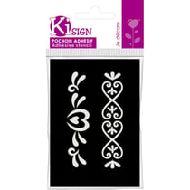 Ki-Sign - Pochoir adhésif Bracelet Coeur 7x10 cm
