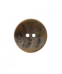 Bouton métal ondulé 2 trous 15 à 20mm - Prym 20 Laiton vieilli
