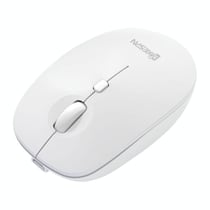 Souris Sans Fil 2.4G BT5.0 BT3.0 3 Modes Rose 1200 DPI 4 Boutons Blanc YONIS
